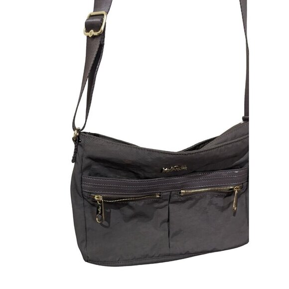 KIPLING  Crossbody Taupe Nylon Shoulder Bag Organizer Pockets - Picture 1 of 9
